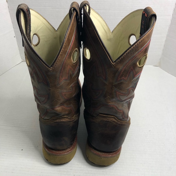 Double-H Boots Mens Size 12 Antonio Earthquake Rust Brown Leather EH Work - Picture 12 of 14